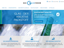 Tablet Screenshot of glasverpackung.at